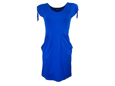 Kapsové šaty v královské modré - vel.38
